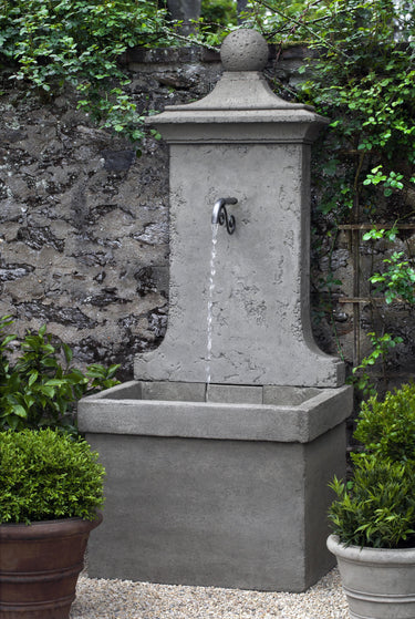 Campania International Cast Stone Vence Wall Fountain Fountain Campania International